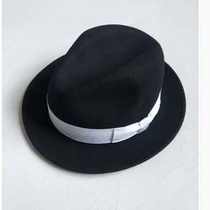 Sombrero de Fieltro de Lana ND107, Unisex para Adultos, 100% Lana, con Flor y Lazo, Banda Ancha - Product Image 4