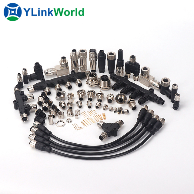 M5 M8 M9 M12 M16 M23 7/8 Ip67 Ip68 Waterproof Male Female 2 3 4 5 6 7 812 14 16 17 19 24 Pin Circular Pcb Cable Wire Connector
