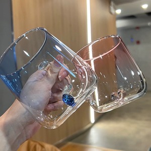 MSH 3D tridimensional <span class=keywords><strong>amor</strong></span> corazón gradiente Color transparente jugo té leche taza <span class=keywords><strong>de</strong></span> vidrio - Product Image 4
