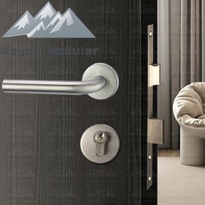 Maniglia a leva solida Wayon Set per porte interne per porte in acciaio inossidabile maniglia porta industriale negozio uso ufficio ospedale - Product Image 2