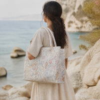 Sac fourre-tout en toile de coton blanc recyclé écologique avec motif de la Saint-Valentin