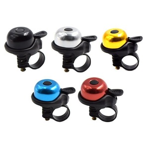 Campana para Bicicleta, Mini Campana de Aleación de Aluminio con Sonido Fuerte, en Negro, Plata, Rojo, Amarillo y Azul, Accesorio para Bicicleta de Montaña y Carretera - Product Image 1