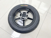 Ensemble de roues Supermoto Premium 14 pouces 110/70-14 et 120/70-14, jantes en alliage d'aluminium, gravure personnalisée multicolore, compatible Yozma Tuttio Razor