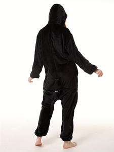 Pyjama <span class=keywords><strong>Kigurumi</strong></span> unisexe en polyester à capuche, motif <span class=keywords><strong>pingouin</strong></span> de dessin animé, pour adulte, idéal pour les fêtes costumées - Product Image 4