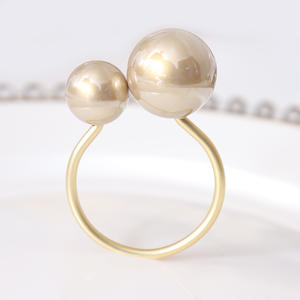 Servilleteros de perlas de lujo, servilleteros de cena para restaurante de bodas - Product Image 1