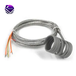 BRIGHT Wholesale 220V 600W Electric Spring Hot Runner Coil Heater with J Type Thermocouple