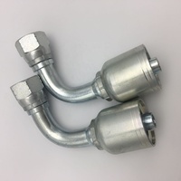 Raccord de sertissage de tuyau en promotion, coudé à 90 degrés JIC femelle, raccords de tuyau JIC mâle BSP, raccord de tuyau hydraulique réutilisable