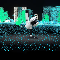 Escáner LiDAR 3D SLAM Portátil GreenValley LiGrip H300 para Drones, Alcance de 300m, Sistema de Mapeo de Alta Precisión, Color Negro, Potencia de 2W