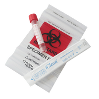 Écouvillon nasopharyngé stérilisé en nylon IClean 10 ml, test de détection de la grippe H3N2, kit VTM 3 ml, usage médical, classe I, homologué 510K