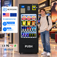 Distributeur automatique RUNYANG personnalisé avec plusieurs options de paiement, distributeur automatique pour aliments et boissons