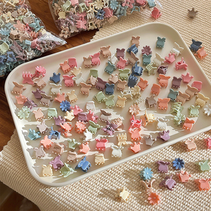 2026 New Simple Temperament Small Colorful Hairpin Cute <b>Sweet</b> Style Girl's Plastic Hairpins Fashionable Jewelry Wholesale - Product Image 4