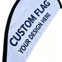 Drapeau publicitaire pliable flexible avec logo personnalisé, fanion extérieur pour la promotion des entreprises