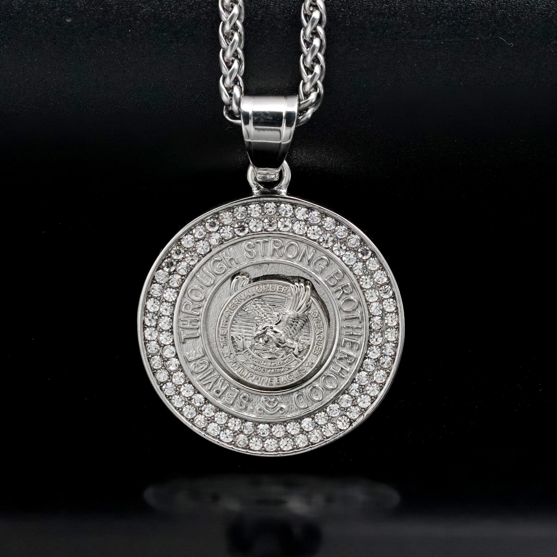 จี้เงินเดี่ยว2ชิ้นไม่มีโซ่