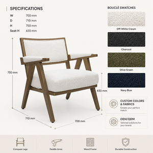 <span class=keywords><strong>Fauteuil</strong></span> de style provincial français OEM&ODM avec structure en chêne, chaise grise moderne pour salon, <span class=keywords><strong>fauteuil</strong></span> d'appoint <span class=keywords><strong>scandinave</strong></span> pour la maison et l'hôtel - Product Image 3