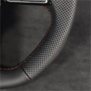Volante de Cuero Perforado Personalizado al por Mayor para Modelos <span class=keywords><strong>Audi</strong></span> A3 A4 A5 A6L A8 Q5 Q7 Q8 S3 S4 RS3 TT B9 - Product Image 3