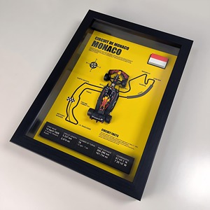 Modèle de voiture de Grand Prix F1 2025, cadeau, cadre photo de piste Verstappen Red Bull RB21 - Product Image 6