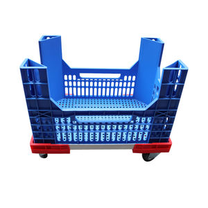 Carrito de plataforma de plástico con ruedas de aluminio, carrito móvil para caja de rotación de plástico, gran oferta - Product Image 2