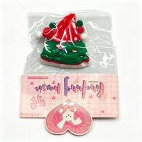 Jouet Squishy de Simulation Gâteau Basque de Noël, Jouet Anti-Stress Doux en Forme de Dessert, Cadeau de Noël pour Enfants