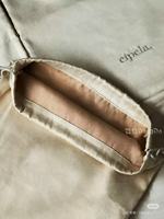 Pochette à bijoux personnalisée en coton biologique de luxe, écologique, antistatique, imprimée à l'écran, avec rabat, sac à pierres précieuses blanc