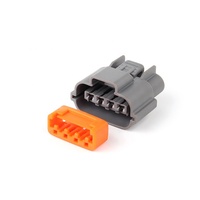 Conector automotriz de plástico eléctrico, conector automático de arnés de cables hembra, 2 unidades