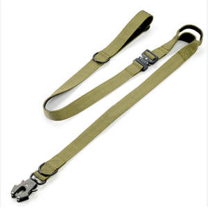 Ensemble de laisse pour chien en corde tressée de haute qualité, tactique, robuste, avec mousqueton à clip grenouille, logo personnalisé - Product Image 3