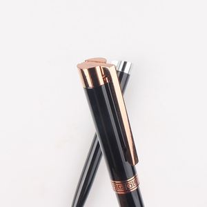 Luxury Shiny Black Metal Ball <b>Pen</b> With OEM Logo Promotional Gift Heavy for VIP Client - Product Image 2