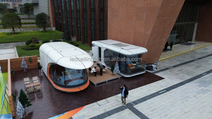 Capsule spatiale préfabriquée en acier équipée de panneaux sandwich isolants thermiquement pour le camping en montagne, maison modulaire permanente - Product Image 2