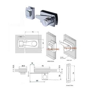 Everstrong Boulon <span class=keywords><strong>de</strong></span> porte <span class=keywords><strong>en</strong></span> <span class=keywords><strong>verre</strong></span> <span class=keywords><strong>de</strong></span> <span class=keywords><strong>douche</strong></span> chromé <span class=keywords><strong>en</strong></span> laiton H014 Serrure <span class=keywords><strong>de</strong></span> porte <span class=keywords><strong>en</strong></span> <span class=keywords><strong>verre</strong></span> simple pour quincaillerie <span class=keywords><strong>de</strong></span> salle <span class=keywords><strong>de</strong></span> bain - Product Image 6