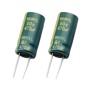 Rubycon pbc7r5m471d090tc1b 470uF 75V d5mm l9mm lỗ 105C 2000h nhôm tụ điện điện RoHS tuân thủ trở kháng thấp - Product Image 1