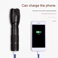 Grosir T6 Senter selam LED USB dapat diisi ulang kecerahan tinggi untuk lampu darurat luar ruangan produk lintas batas