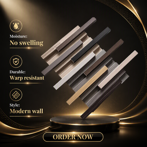 Tubos Cuadrados de WPC Coextruido de Segunda Generación, Impermeables, Anti-Tieras, con Vetas de Madera, Huecos, para Decoración de Villas, Estilo Europeo y <span class=keywords><strong>Mexicano</strong></span> - Product Image 4