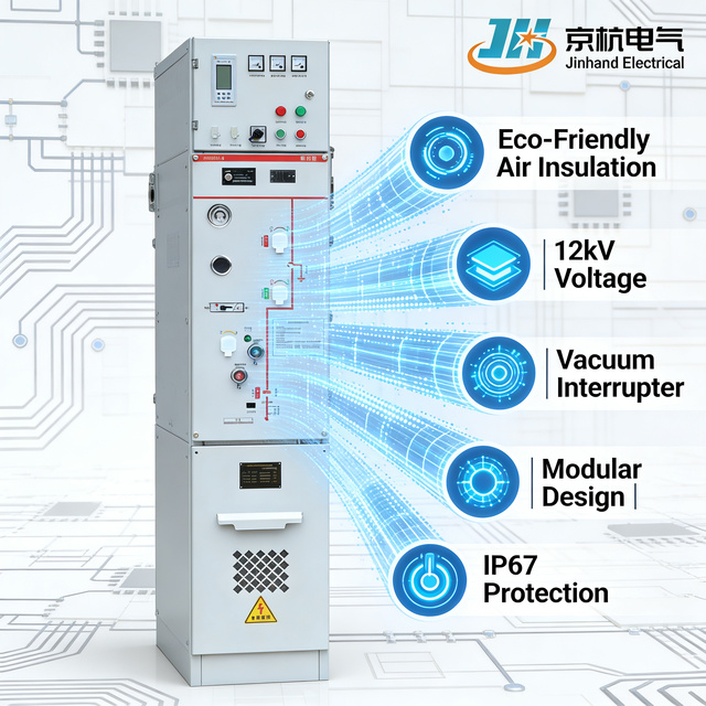 High Voltage Fixed-type Closed Switchgear Ring Main Unit Indoor Industrial Electrical Equipment ISO9001 Certified HBXGN-12 Power