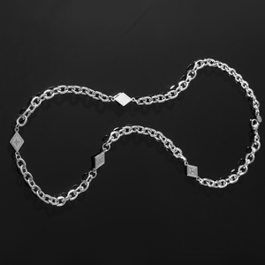 <b>Titanium</b> Steel Collarbone <b>Chain</b> Men and Women Same Necklace Hip Hop Tanjing Fashion Lijing Necklace - Product Image 5