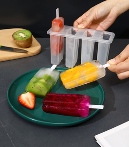 <span class=keywords><strong>Moule</strong></span> à <span class=keywords><strong>glace</strong></span> en plastique transparent à 4 cavités, idéal pour les bâtonnets glacés faits maison – Nouveauté très prisée - Product Image 6