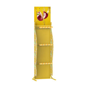 ที่วางโชว์เครื่องดื่มทำจากโลหะสำหรับ<span class=keywords><strong>ร้าน</strong></span>ค้าปลีกที่ตั้งโชว์ขวดไวน์เบียร์สำหรับร้านขายของชำ - Product Image 6