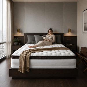 <span class=keywords><strong>Matelas</strong></span> hybride à ressorts ensachés de qualité hôtelière cinq étoiles avec surmatelas, idéal pour la rénovation d'hôtels historiques européens, approvisionnement en gros - Product Image 1