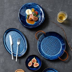 Juego de Vajilla de Porcelana Moderna y Portátil 2026, Apto para Lavavajillas, Platos Redondos de Cerámica, Tazones, Tazas para Restaurante - Product Image 1