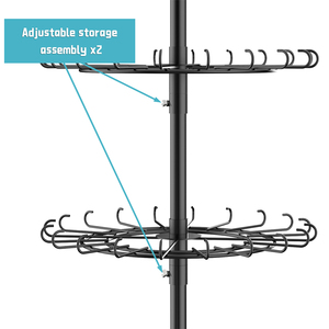 Bán buôn kim loại tầng thường vụ Spinner Rack hiển thị 6 Tier quay đứng xoay đồ chơi sang trọng Keychains hiển thị đứng - Product Image 4