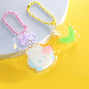 Eco-Friendly Acrylic Charm Anime Plastic Keychain Custom Acrylic KeyChain