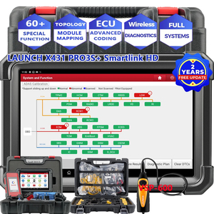 Herramienta de Diagnóstico para Automóviles y Camiones LAUNCH X431 PRO3S+ SmartLink HD, Escáner de Sistema Completo de 12V/24V, Código OBD OBD2 Real para la Versión de la UE y el Reino Unido - Product Image 1