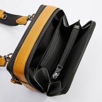 Logo personnalisé de haute qualité de luxe à la mode mini sac à bandoulière en cuir PU grain croisé pour hommes