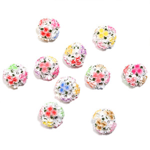 Novedad: Cadena <span class=keywords><strong>de</strong></span> cuentas <span class=keywords><strong>de</strong></span> arcilla suave con incrustaciones <span class=keywords><strong>de</strong></span> diamantes <span class=keywords><strong>de</strong></span> colores en forma <span class=keywords><strong>de</strong></span> bola <span class=keywords><strong>de</strong></span> flor <span class=keywords><strong>de</strong></span> rosa, accesorios DIY para teléfono, llavero, bolso y bolígrafo. - Product Image 6