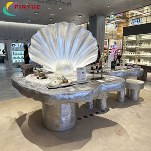 <span class=keywords><strong>Kiosque</strong></span> pop-up de beauté personnalisé avec bar à maquillage et éclairage LED - Comptoir de présentation de cosmétiques pour l'activation de marque en centre commercial avec roues - Product Image 5