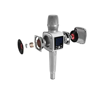 Tosing G6 + mesin Karaoke klasik Speaker 10W, Joystick mikrofon gigi biru layar LED UHF Bel profesional Cento Populer