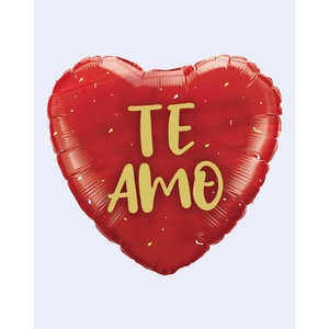 Palloncino a Forma di Cuore Rosso 'Ti Amo' da 43cm per San Valentino, Natale e Decorazioni per Feste di Capodanno - Product Image 1