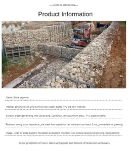 Monolithic Monolithic Structures Gabions Fence Gabion Use For Stabilization Of Earth Movement Flexibility Stone Containers