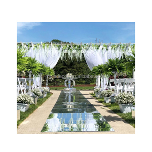 Alfombra para Pasillo de Boda, Alfombra de Espejo para <span class=keywords><strong>Piso</strong></span>, Alfombra de Espejo de Doble Cara para Interiores y Exteriores - Product Image 1
