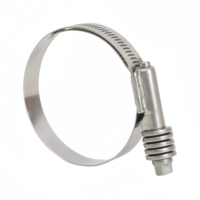 Kit de colliers de serrage en acier inoxydable 304 de haute qualité, type américain robuste, à couple élevé et tension constante pour tuyaux