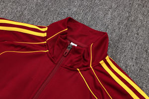 Traje de Entrenamiento Unisex con Cierre Completo, Manga Corta, Cuello Redondo, Secado Rápido, con Patrón de Letras y Nombre del Equipo, para Otoño e Invierno, Ropa de Fútbol 25/26 - Product Image 2