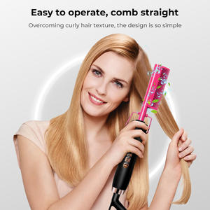 <span class=keywords><strong>Cepillo</strong></span> <span class=keywords><strong>Alisador</strong></span> de Cabello Anti-Quemaduras con Diseño Seguro para Proteger <span class=keywords><strong>el</strong></span> Cuero Cabelludo y las Manos, Agarre Cómodo para una Operación Fácil - Product Image 2